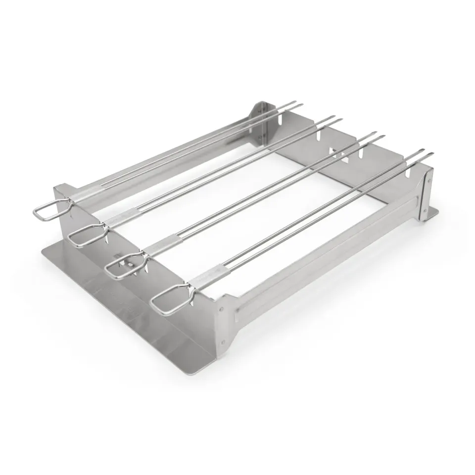 Broil King smal kebabrek met 4 spiesen rvs