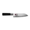 Konro Santoku mes 16,5 cm zwart roestvrij staal