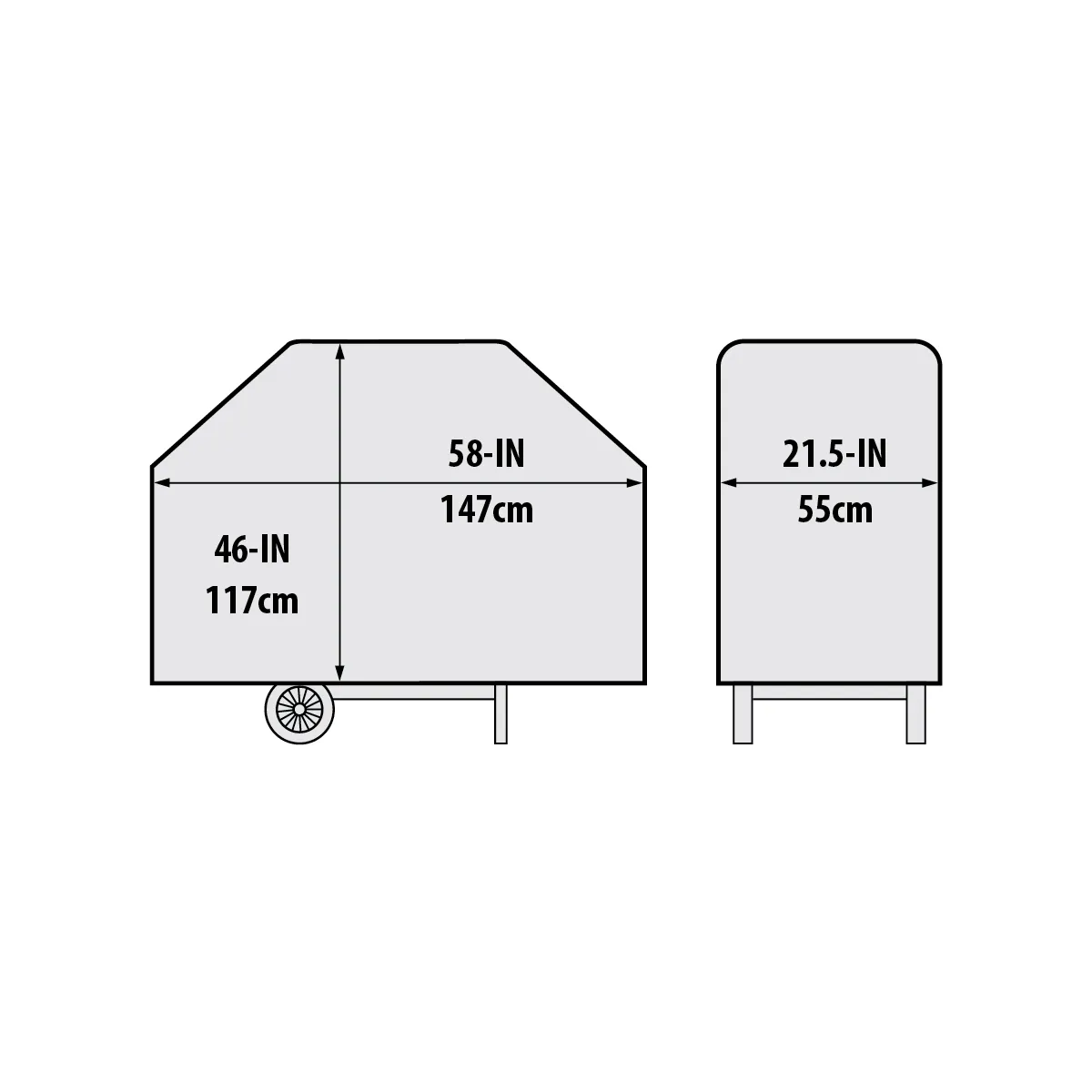 Broil King Select bbq hoes 58 inch 147 cm