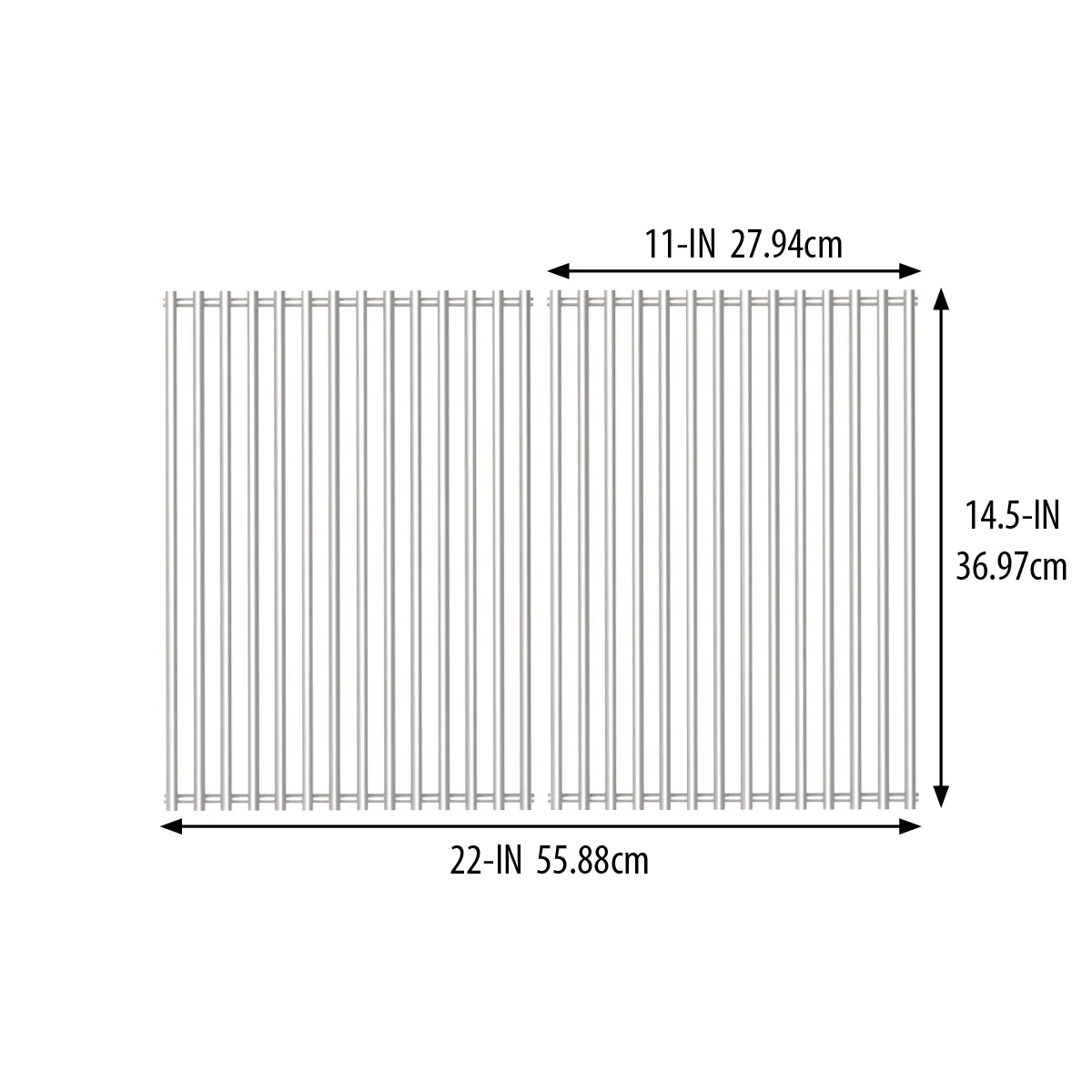 Broil King Monarch grillrooster rvs 37x28 cm 2 stuks 8 mm