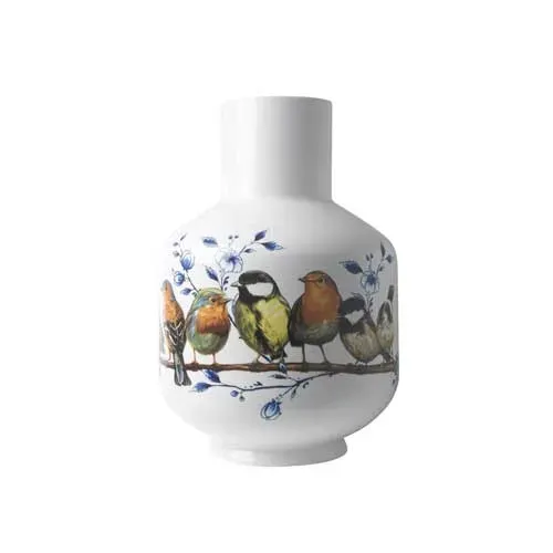 Sartons Bosvogels bolvaas keramiek 35 cm