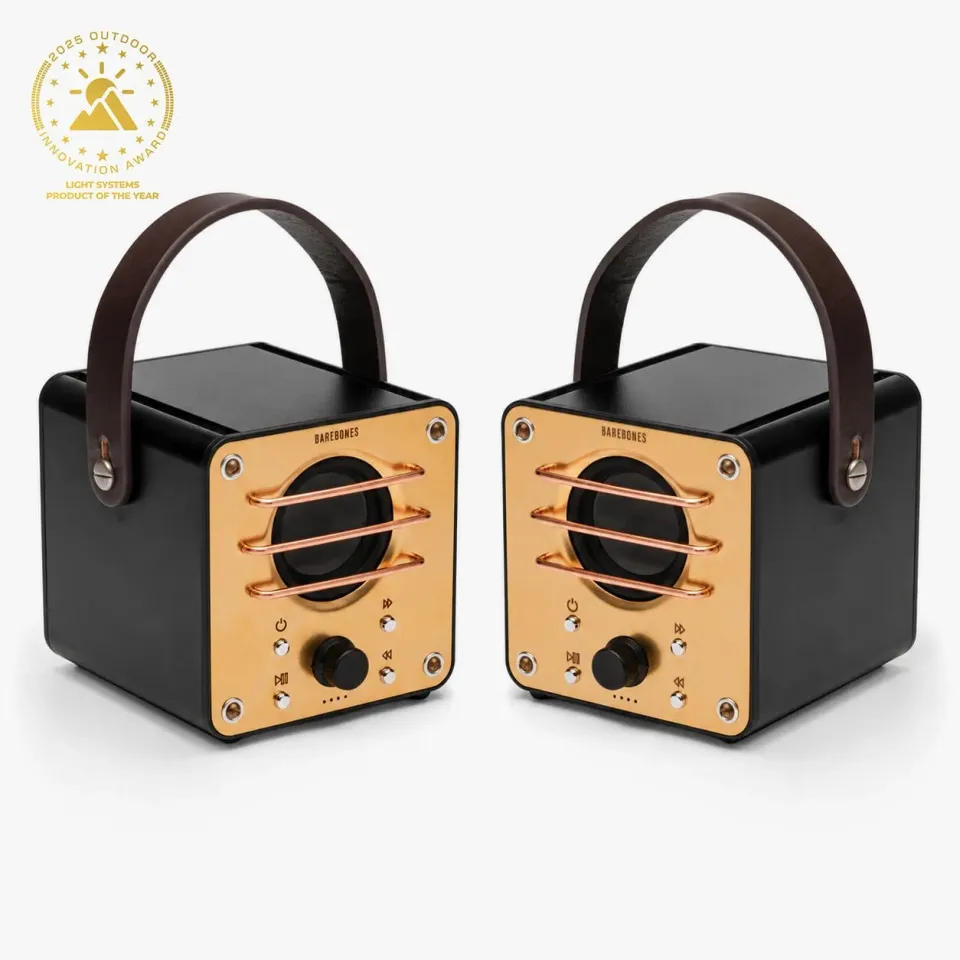 Bare Bones Block Tower Speaker Bluetooth 2-pack stereo