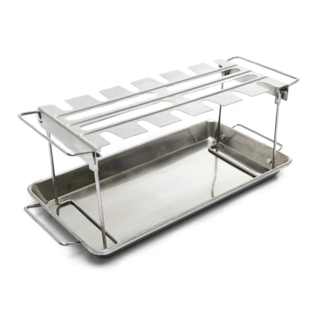 Broil King wing rack met rvs lekbak opvouwbaar