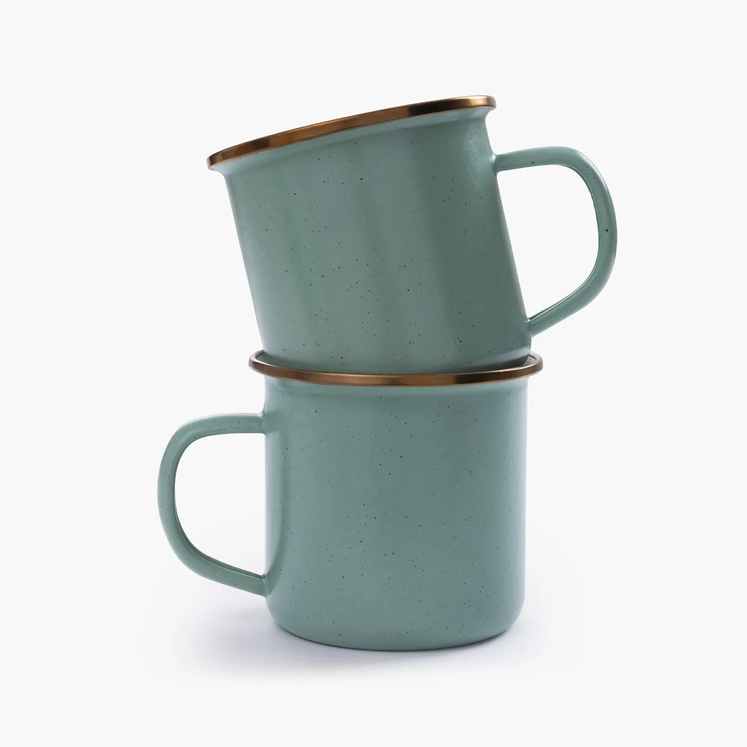 Bare Bones Living Enamelware Dining Mint emaille servies 2-delig