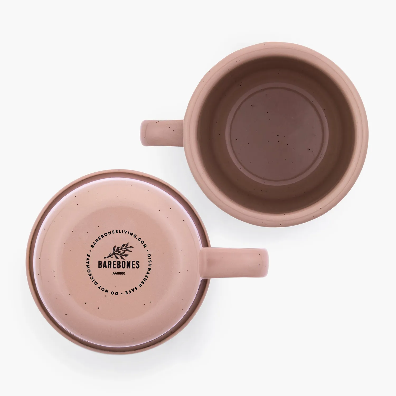 Barebones Rolled Enamelware mokkenset dusty rose
