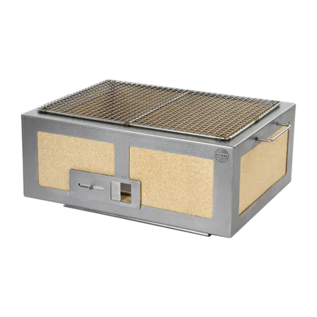 Kasai Medium Wide Konro houtskoolbarbecue 4-6 pers rvs