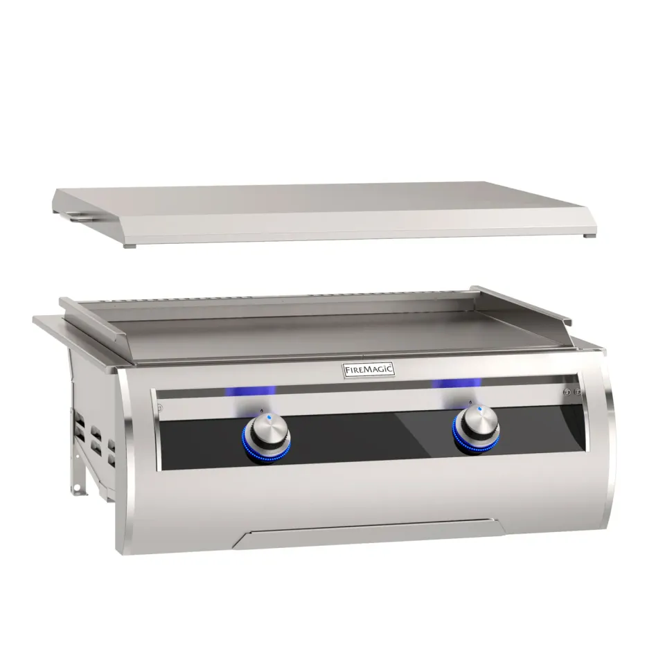 Fire Magic ingebouwde griddle zwart glas