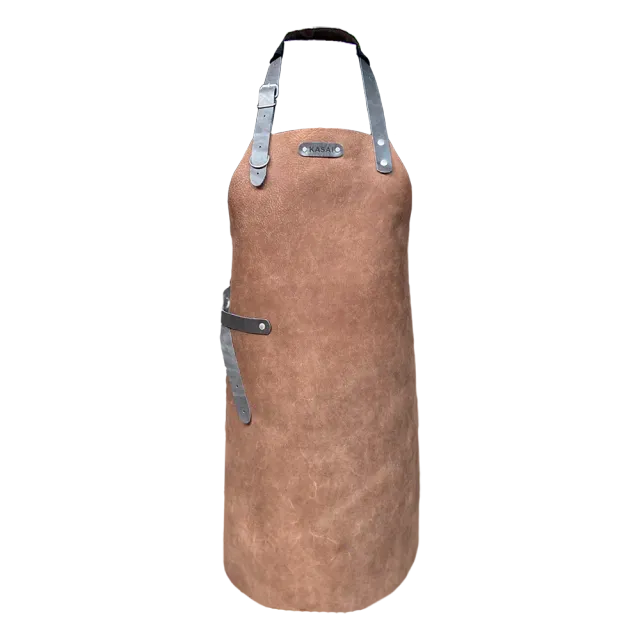 Kasai Grill Leren Schort BBQ Volnerf Buffelleer