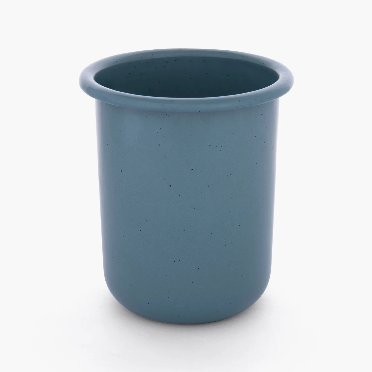 Bare Bones Living Rolled Enamelware beker smoky blue set
