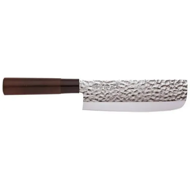 Konro Hammered Black nakirimes 16,5 cm groentemes