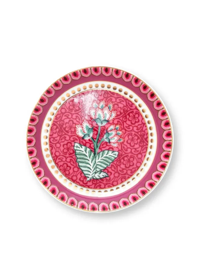 Sartons Flower Festival Tea Tip decoratiebloem 9cm roze