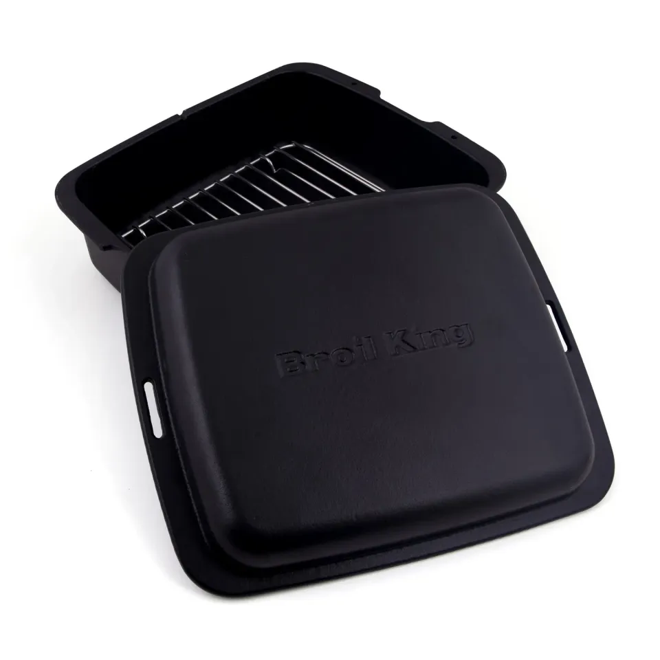 Broil King gietijzeren Dutch Oven braadpan met rek