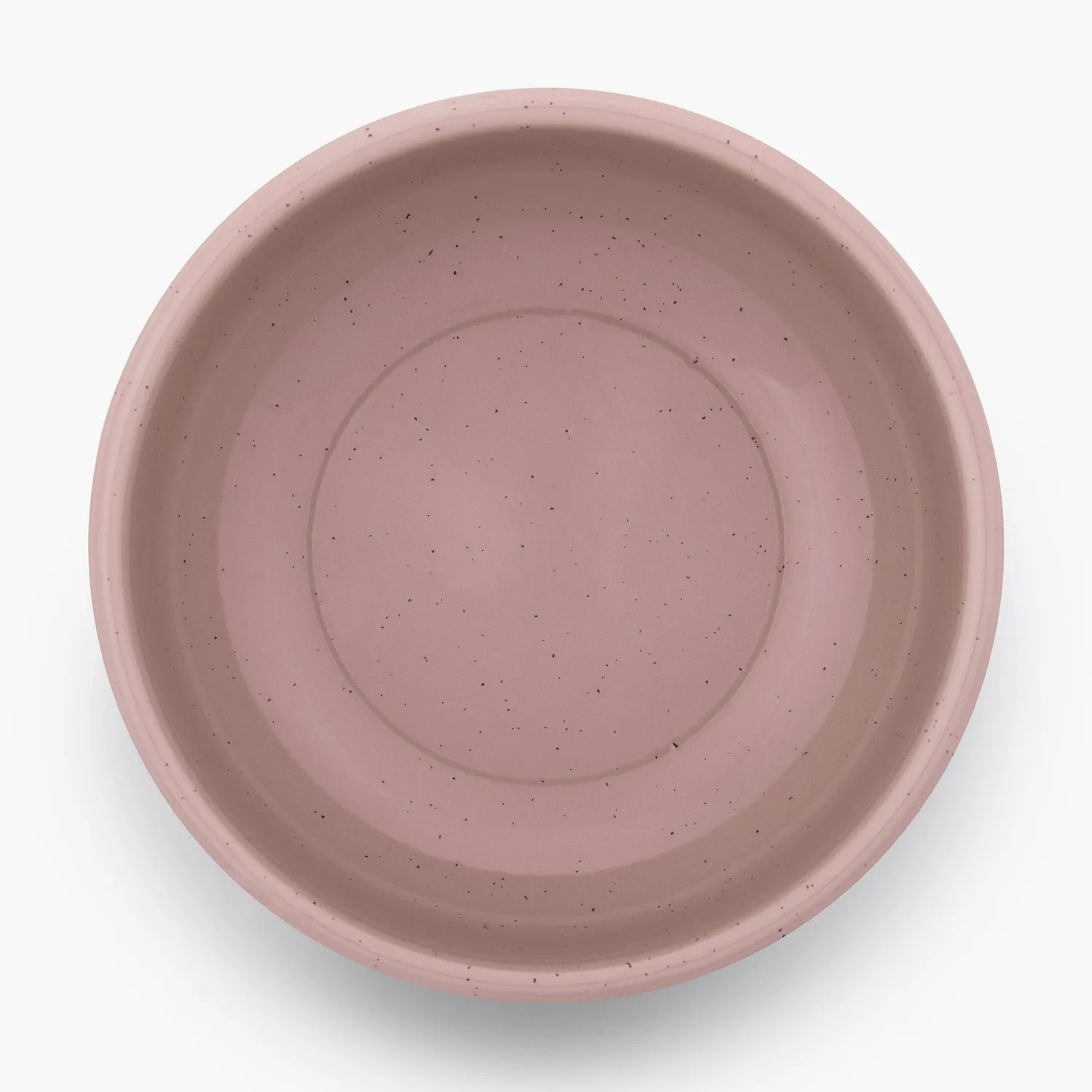Bare Bones Living Rolled Enamelware Bowl Set Dusty Rose