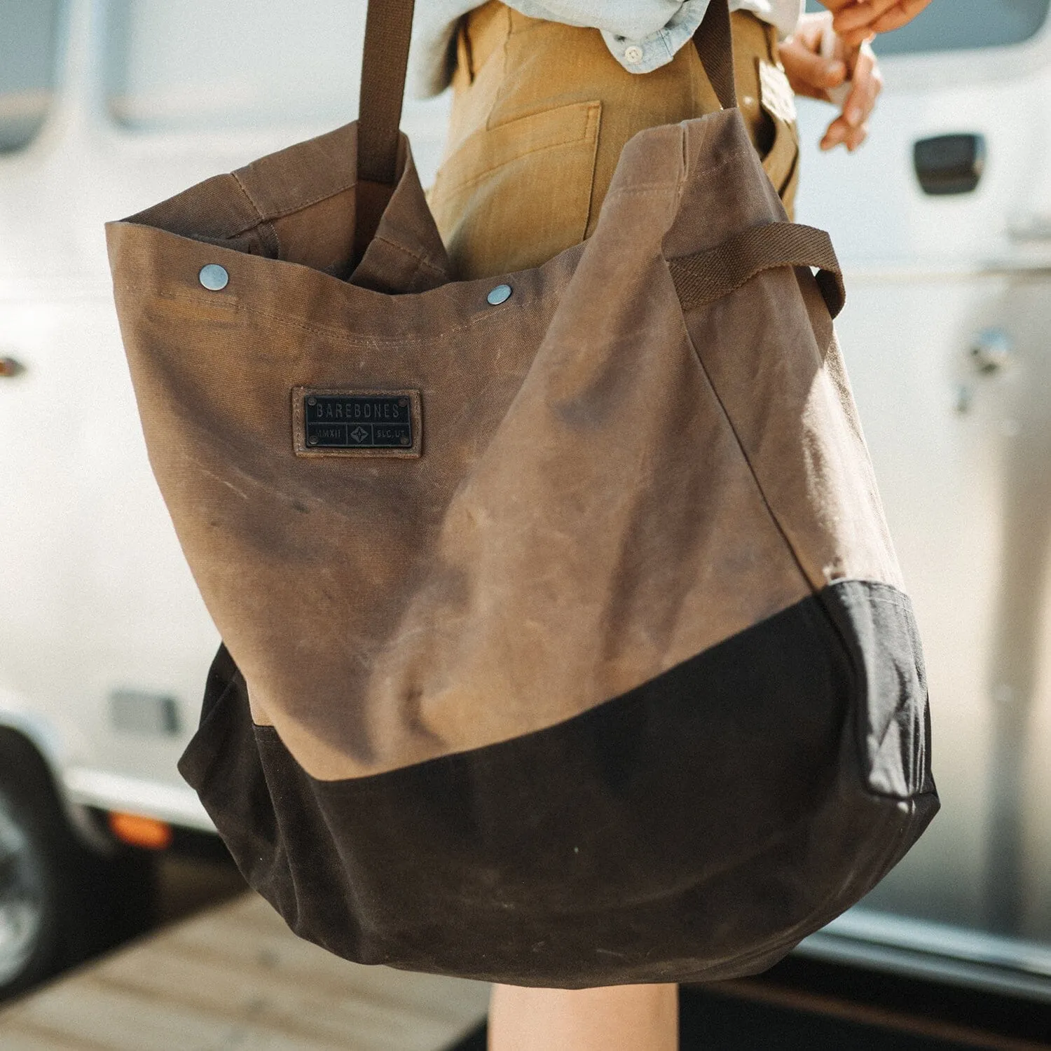 Bare Bones Living Neelum 40L draagtas khaki 2-pack canvas