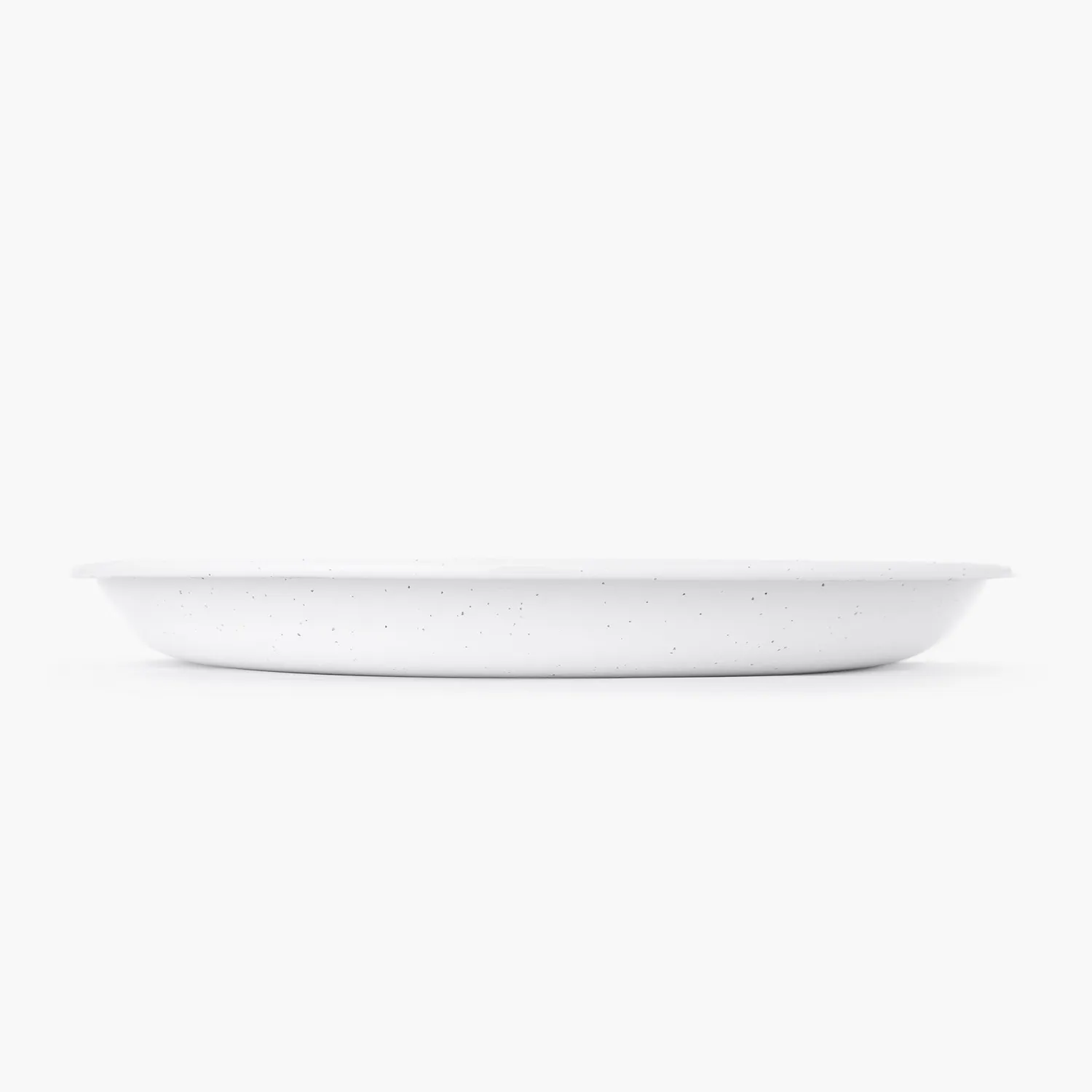 Bare Bones Living Rolled Enamelware Plate bordenset emaille Soft White