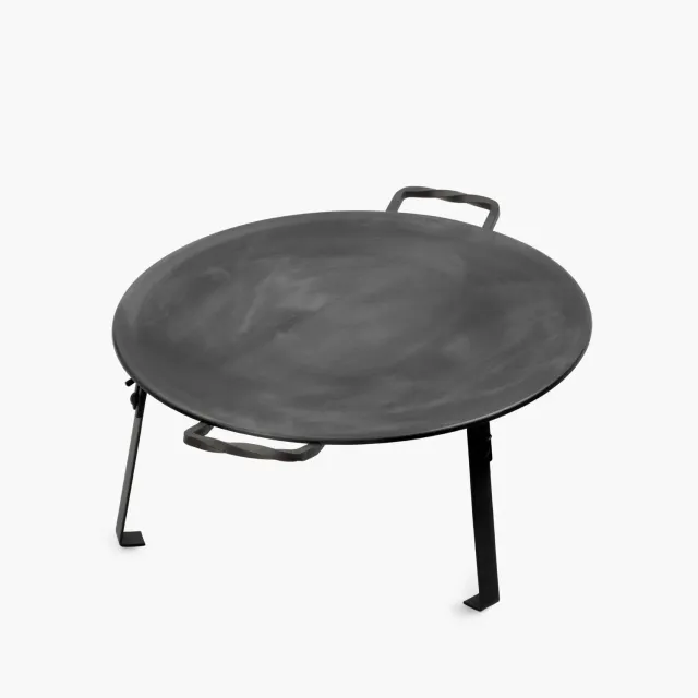 Bare Bones Living Cowboy Wok carbon steel wokpan 15 inch met tas