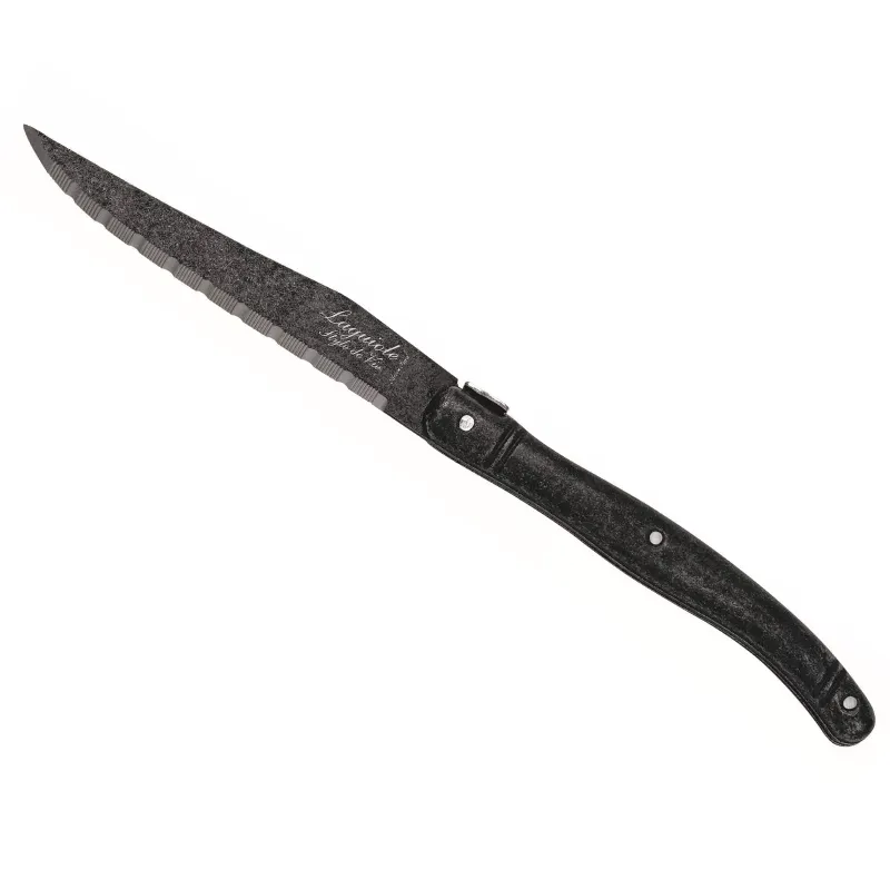 Laguiole Premium Line BlackStone steakmessen 6-delig