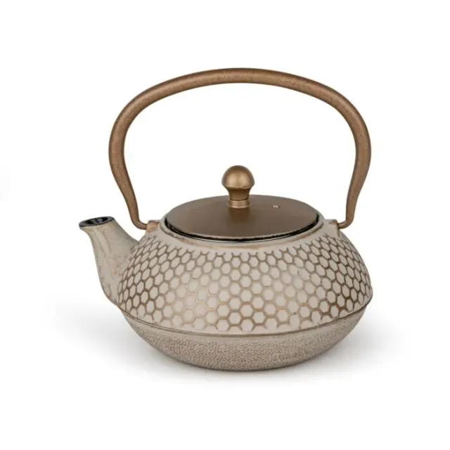Sartons Jiangxi theepot gietijzer 0,7 liter beige