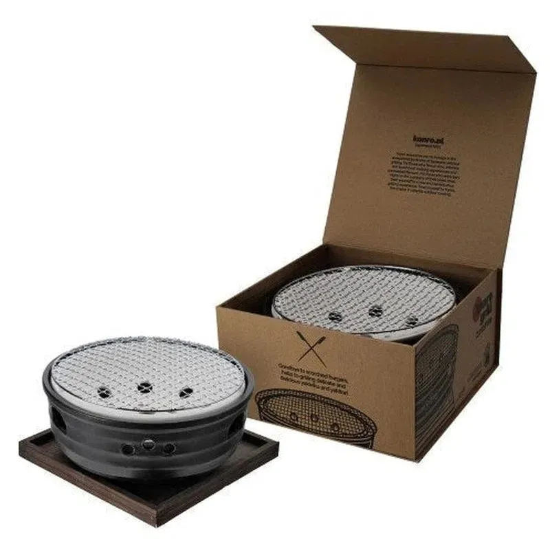 Konro Ronde Yakitori Grill 28,5 cm houtskool voor 6 personen