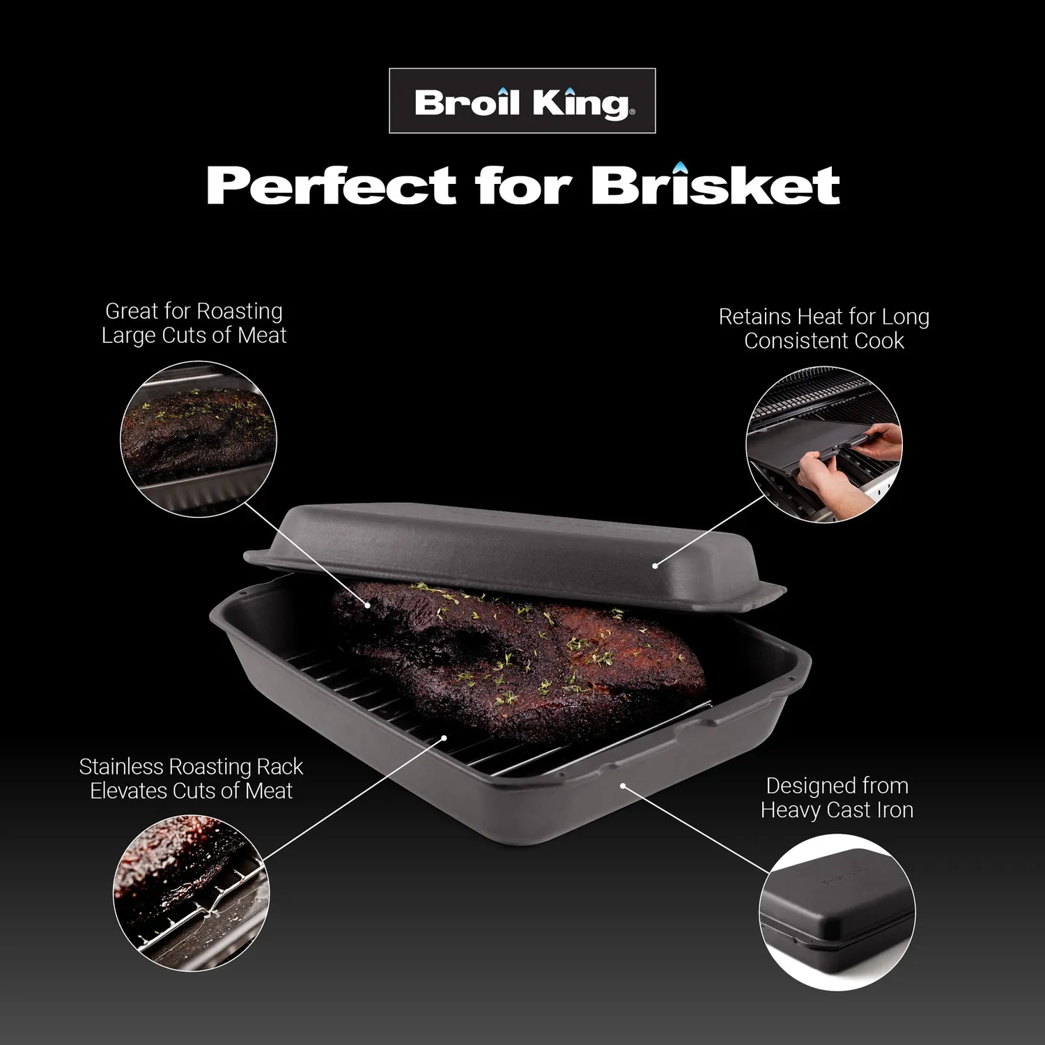 Broil King Cast Iron Multi Roaster braadpan gietijzer