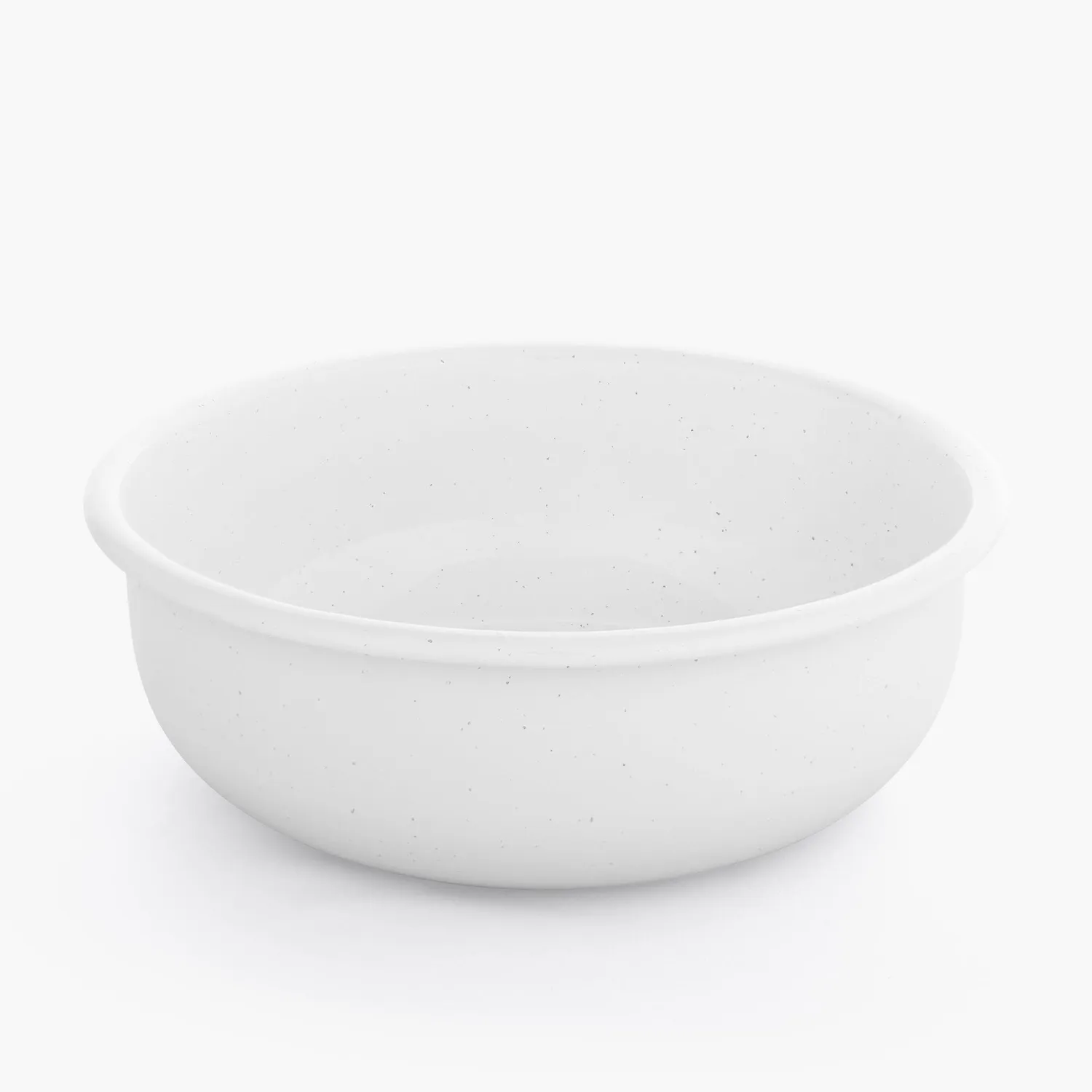 Bare Bones Living Rolled Enamelware Bowl Set emaille kommen Soft White