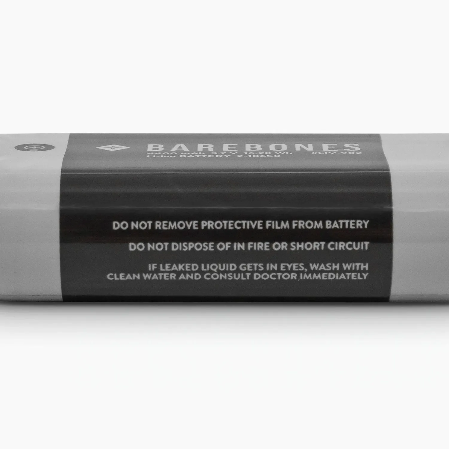Bare Bones Living Replacement Li-ion Battery 2-18650 lantaarnaccu