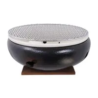 Konro Round Japanese BBQ Large 30 cm grill diatomeeën
