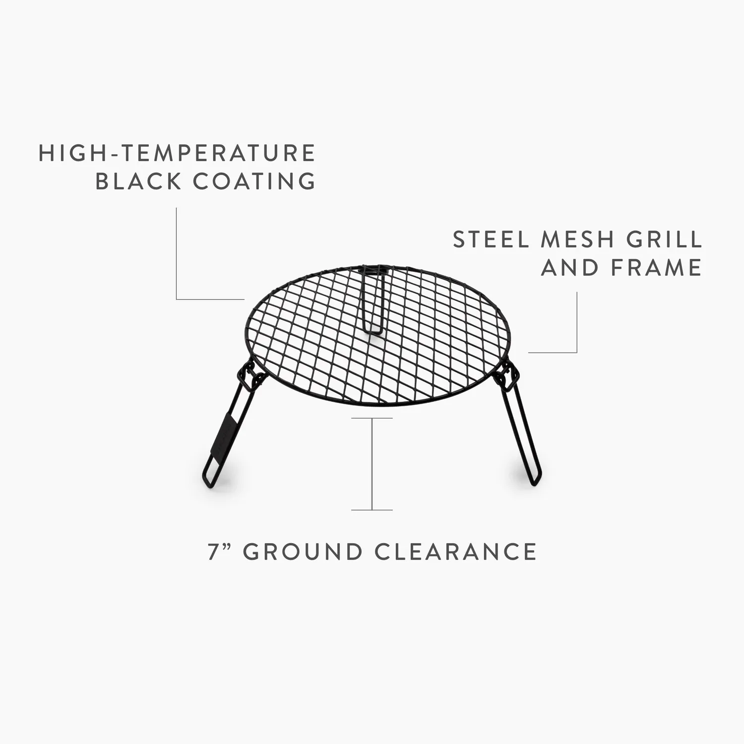Barebones Fire Pit Grill Grate grillrooster rond staal