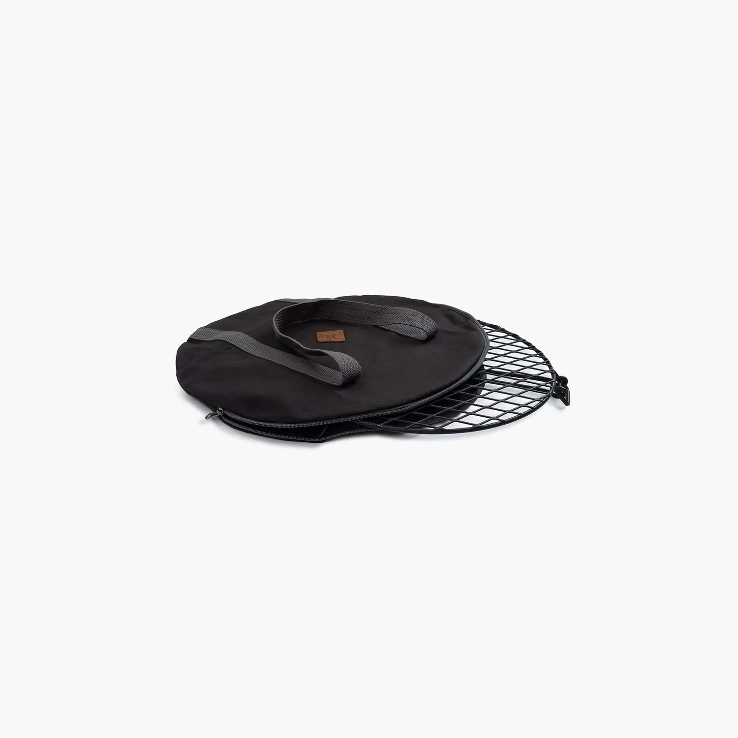 Bare Bones Living Fire Pit Grill Grate draagtas canvas zwart