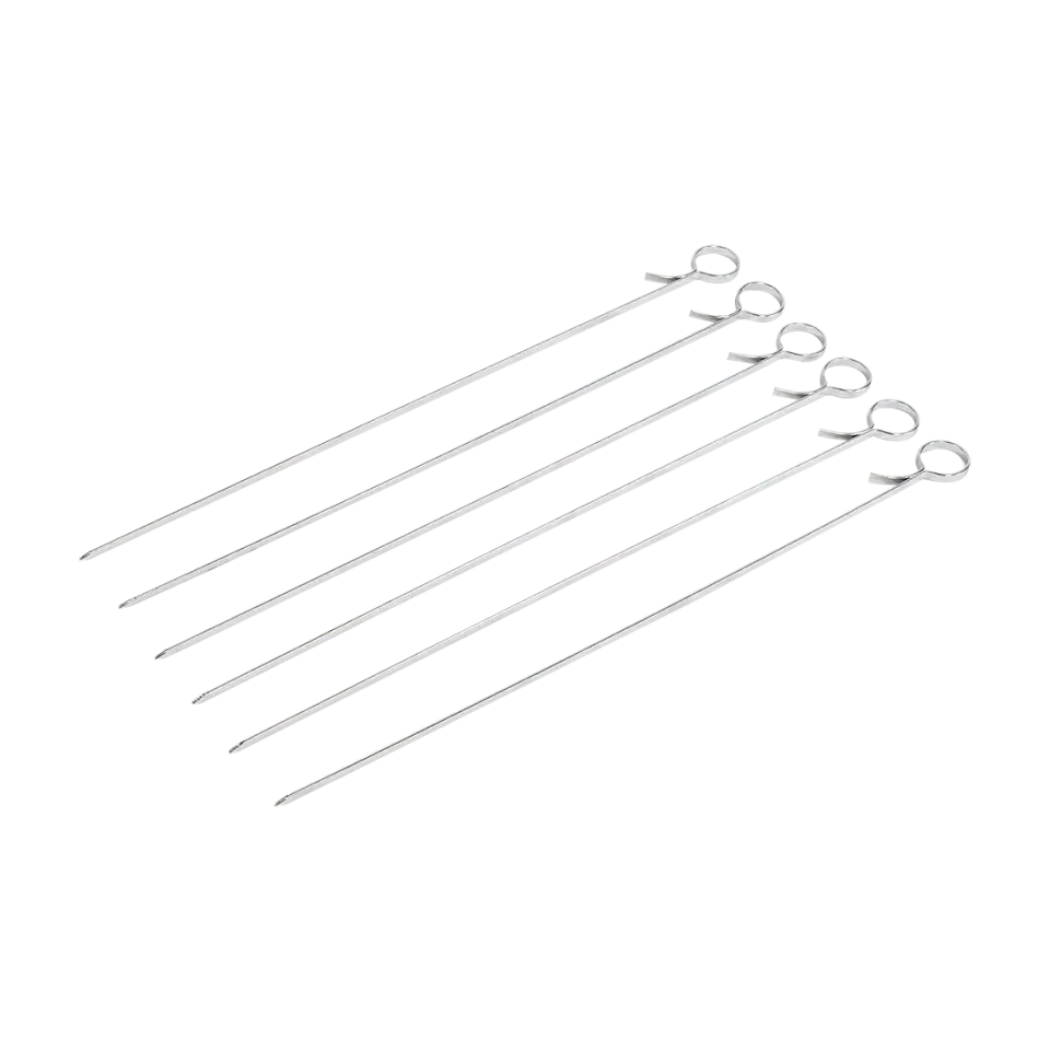 Kasai Grill Platte BBQ Spiesen RVS Set van 6