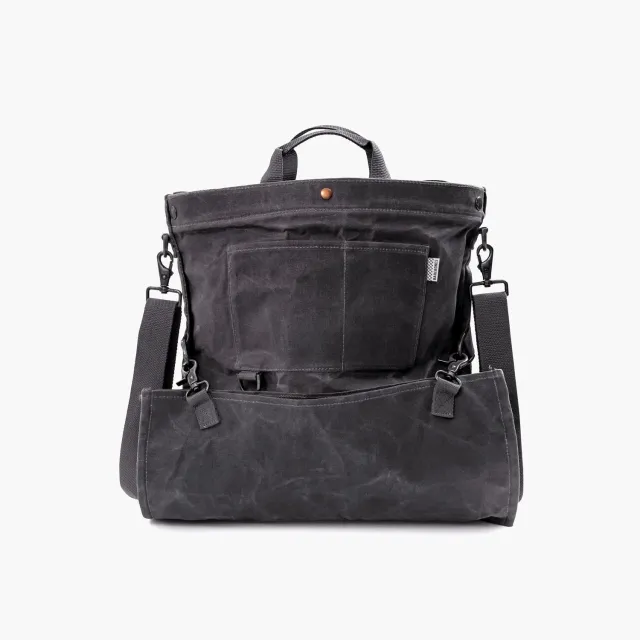 Bare Bones Living Gathering Bag oogsttas slate gray wax