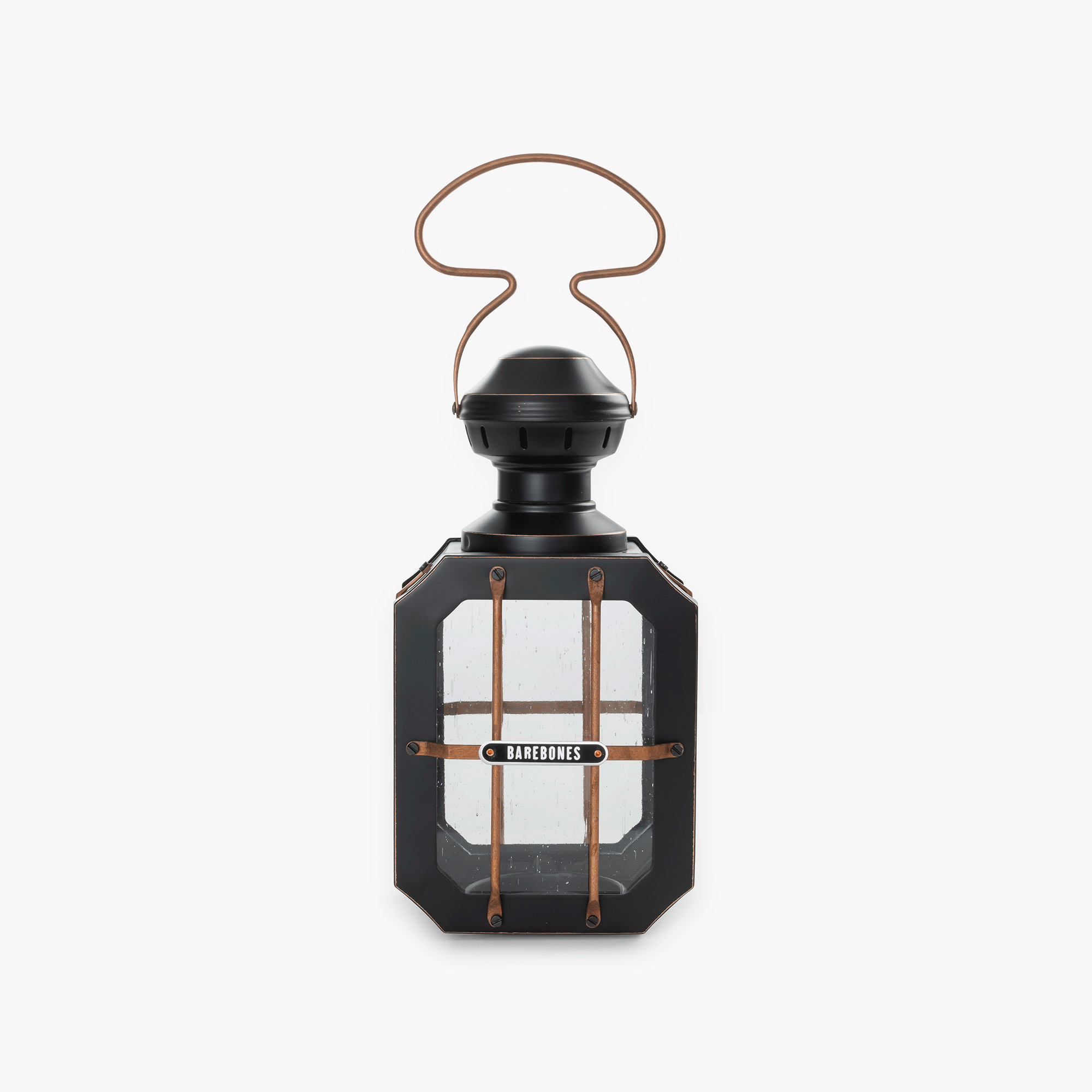 Bare Bones Box Candle Lantern kaarslantaarn zwart staal