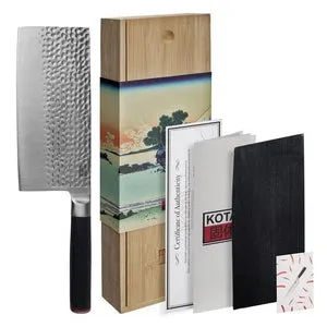 Konro Kotai Hakmes Cleaver 19cm met bamboe doos
