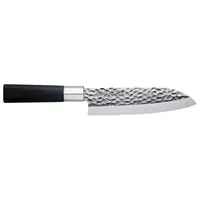 Konro Santoku mes 16,5 cm gehamerd