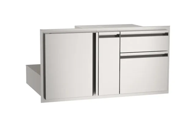Fire Magic Door Double Drawer deur lade rvs
