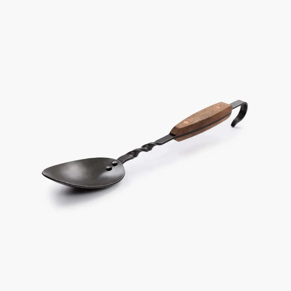 Bare Bones Living Cowboy Grill Chef Spoon bbq-lepel walnoot