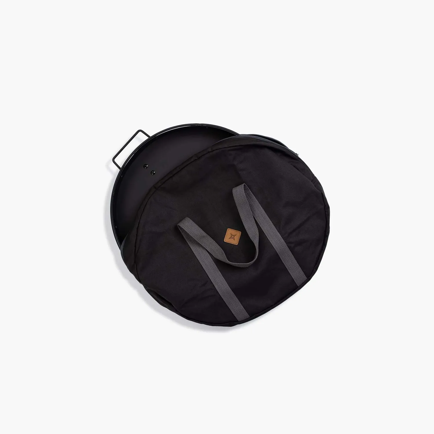 Bare Bones Living Cowboy Grill draagtas charcoal tray