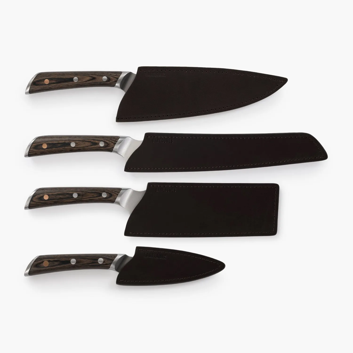 Bare Bones Living Culinary messenset 4-delig roestvast