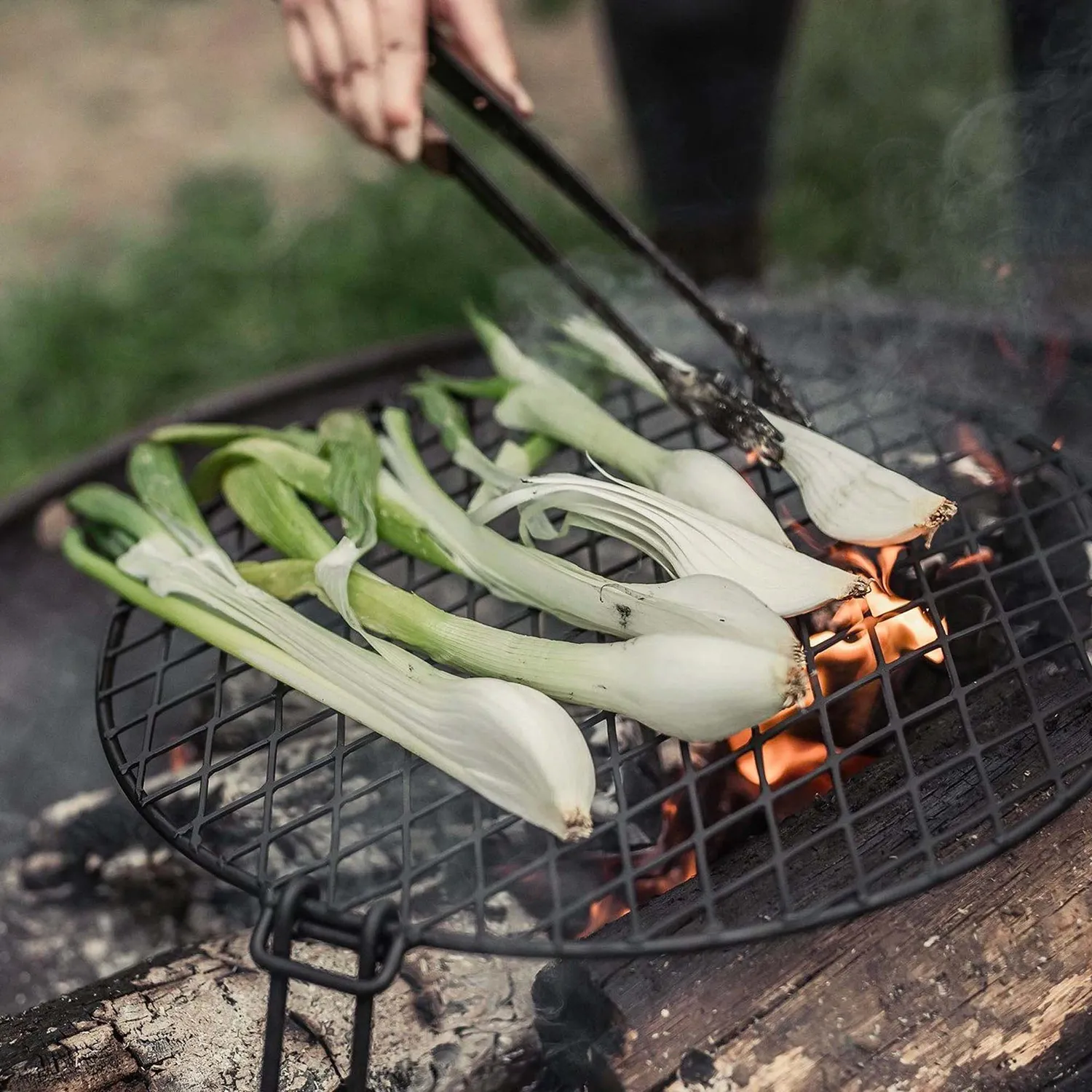 Barebones Fire Pit Grill Grate grillrooster rond staal