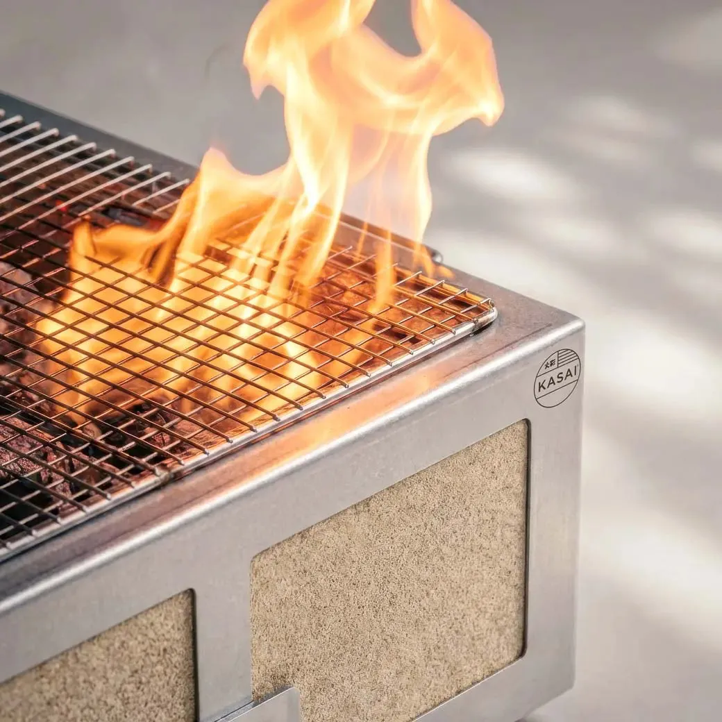 Kasai Grill Konro tegels vervangingsset natuurmineraal