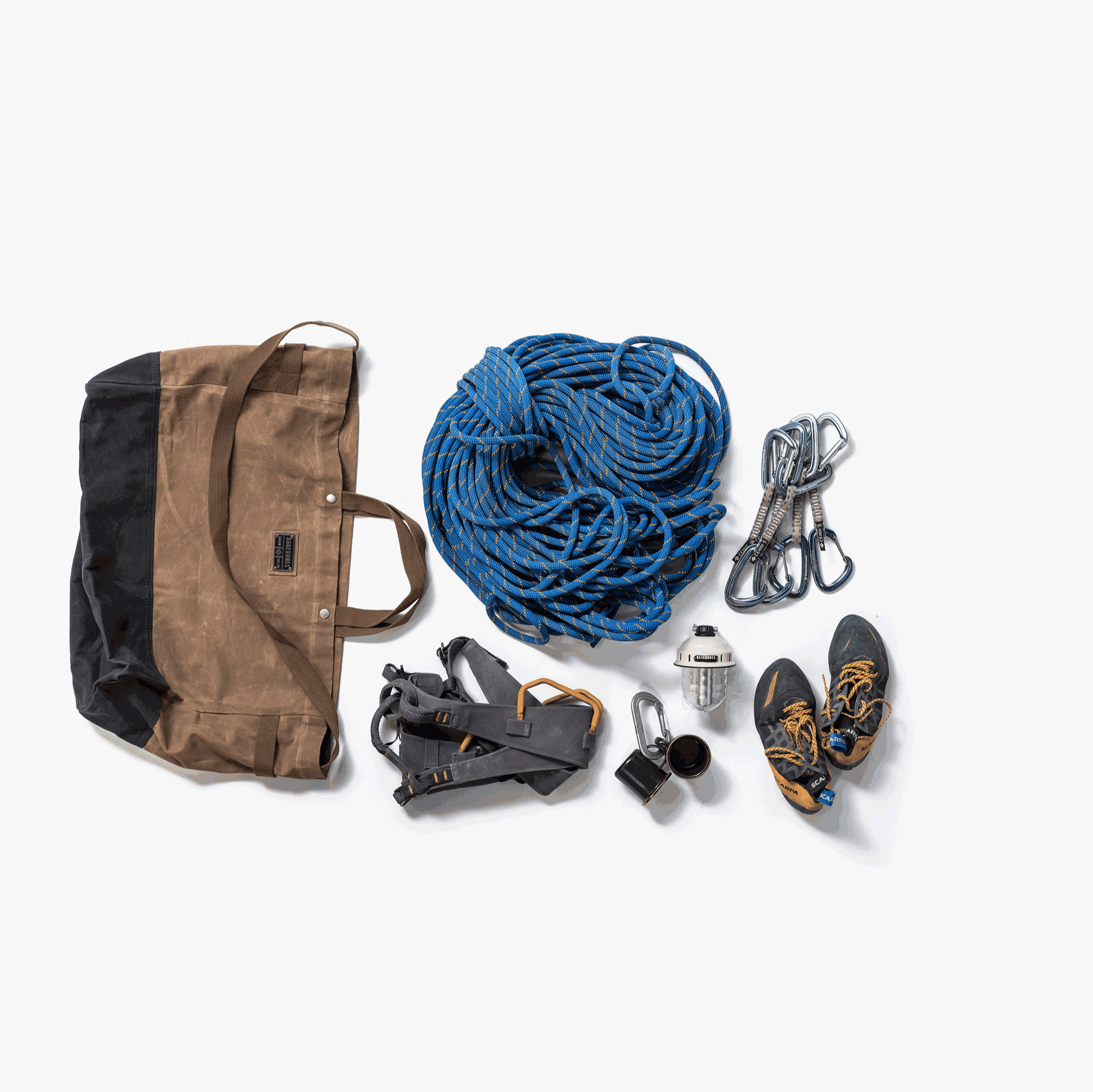 Bare Bones Living Neelum 40L Giant Tote draagtas khaki wax