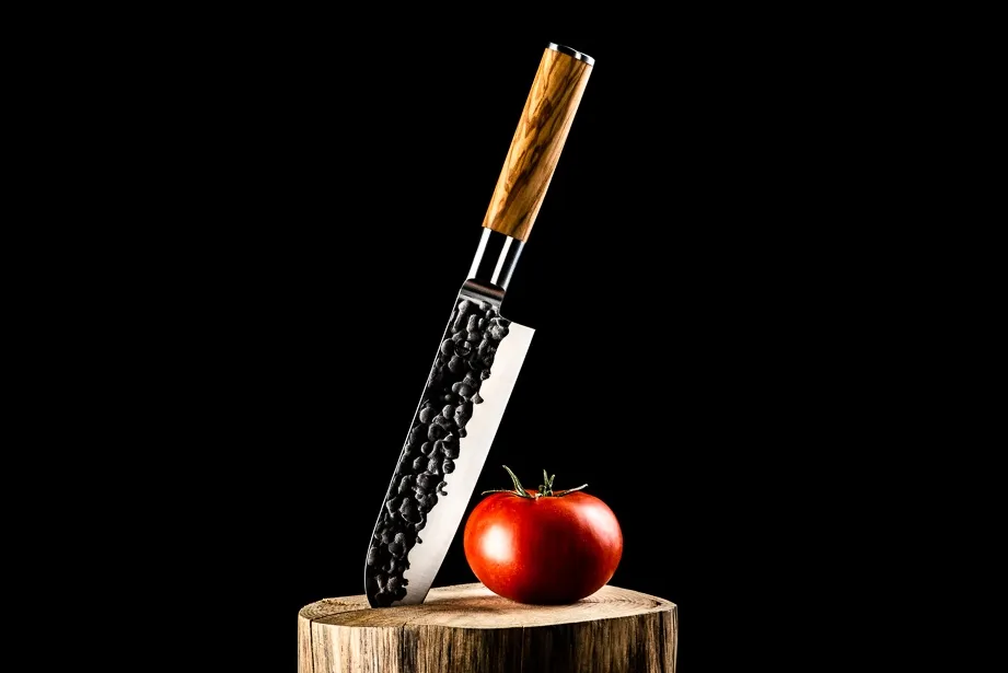 Sartons Olive Forged santokumes 18 cm Japanse staal
