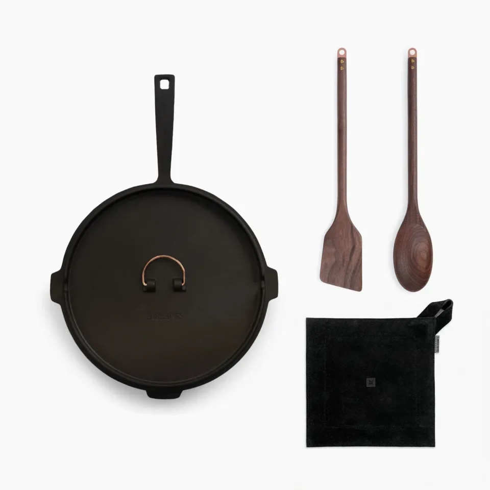 Barebones All-In-One Skillet koekenpan 12 inch bundel