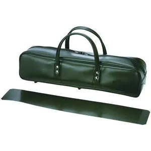 Konro messentas zachte leerlook zwart mat