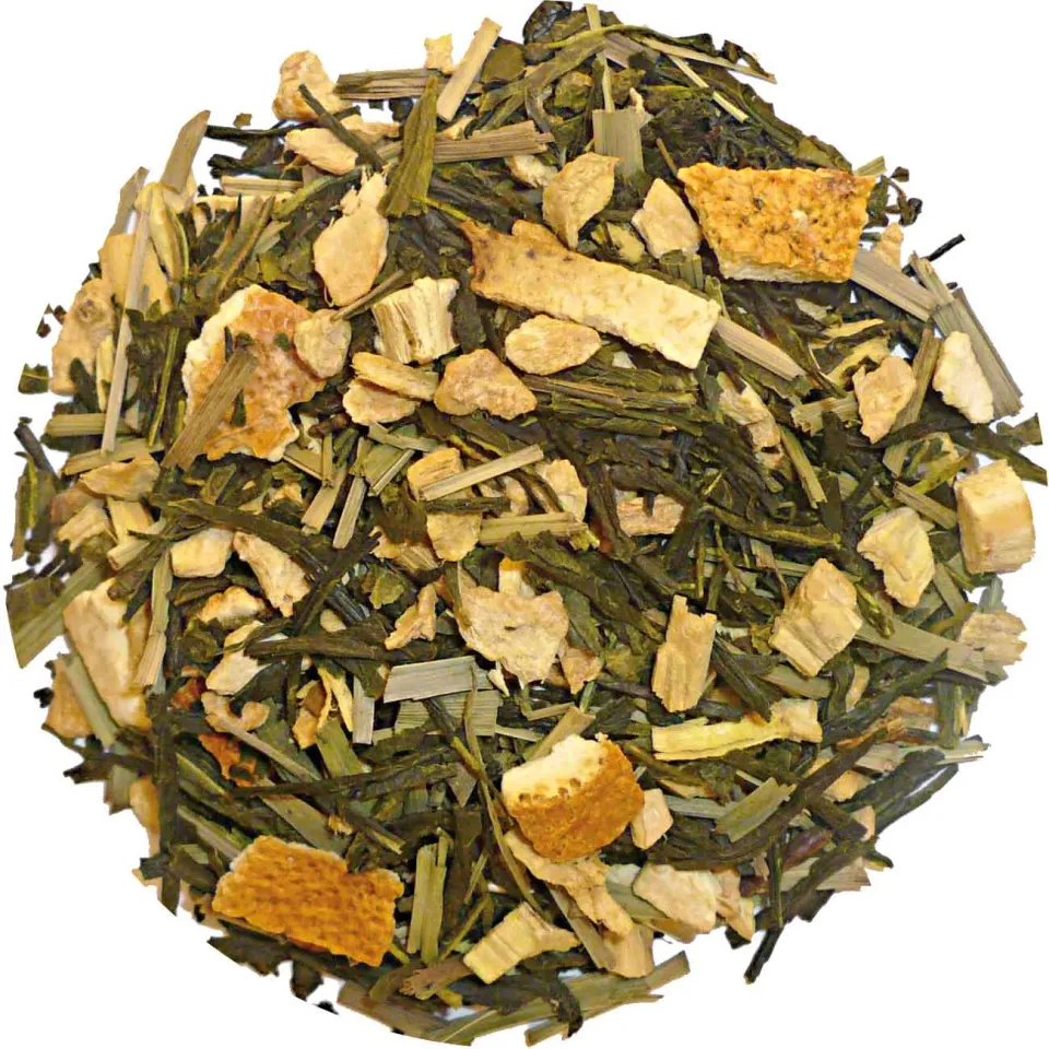 Sartons Sencha Sinaasappel Gember groene thee los fris