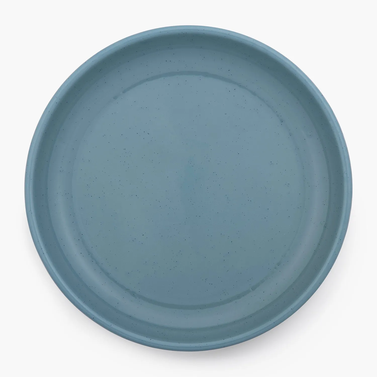 Bare Bones Living Rolled Enamelware borden blauw emaille set