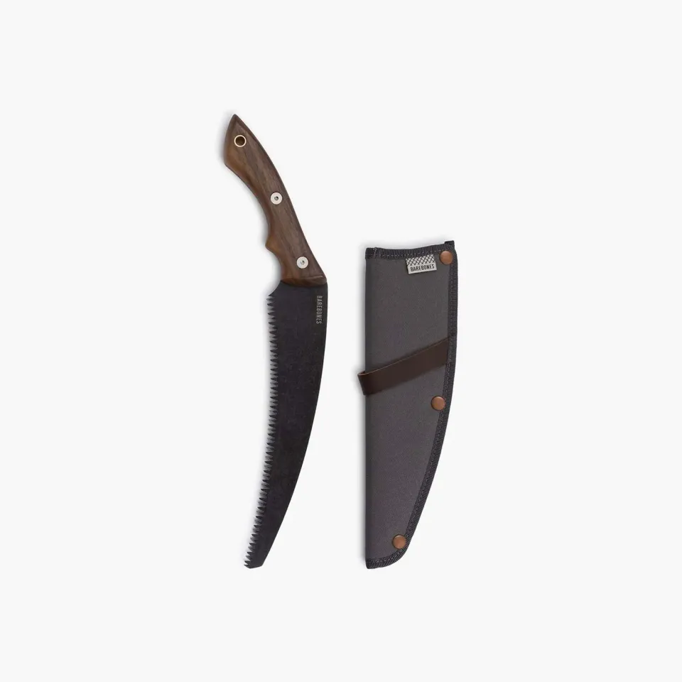 Bare Bones Living Timber Saw takkenzaag walnoothout met hoes