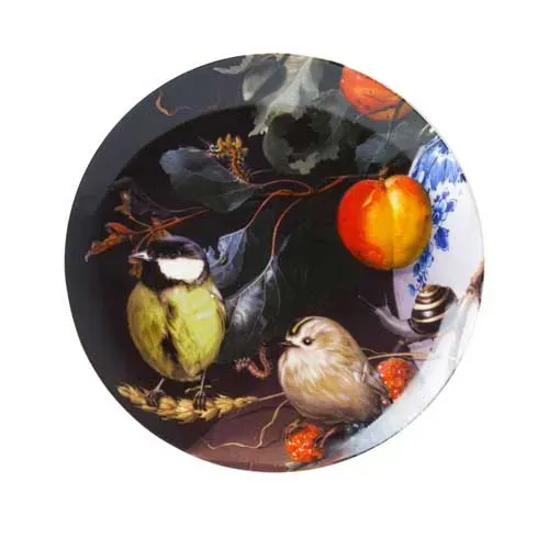 Sartons Koolmees in Stilleven wandbord keramiek 21 cm