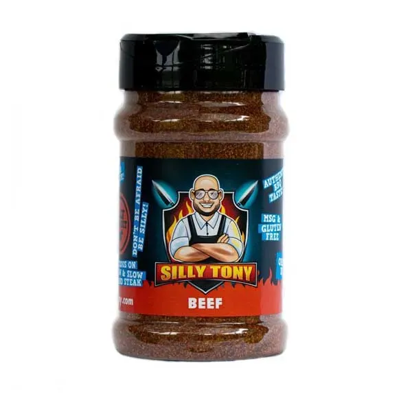 Silly Tony Beef BBQ rub 190 gr gerookt
