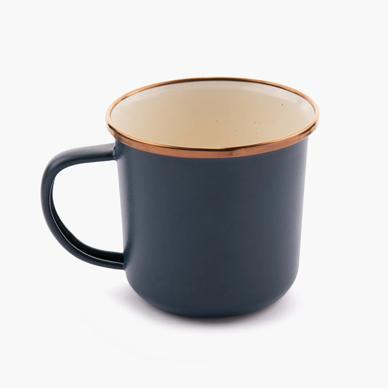 Bare Bones Enamel 2-Tone Mok Indigo Blue 2 stuks emaille